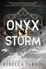 Book cover for "Onyx storm".