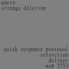 Book cover for "Strange Deletion".