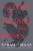 Book cover for "A court of thorns and roses".