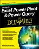 Book cover for "Excel Power Pivot and Power Query For Dummies".